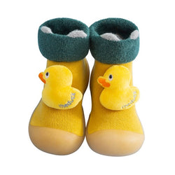 Baby Socks Kids Toddler Boys Girls Cartoon Warm Knit Soft Sole Rubber Shoes Sock Slipper Stocking