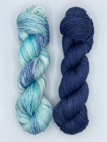 Pacific Tide, Navigation yarn skein pairing suggestion by Red Door Fibers