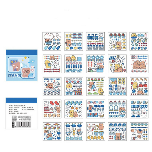 Free Shipping] Sample YuXian Cute Kawaii sticker sheets, cute bunny, –  ChocoStationery