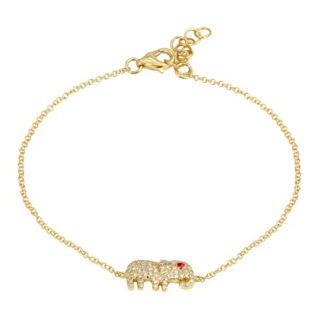 14K Gold Filled Elephant Bracelet for Women's/ Elephant Bracelet for Good  Luck & Protection/ Bracelet for Everyday / Pulsera De Elefante Oro - Etsy