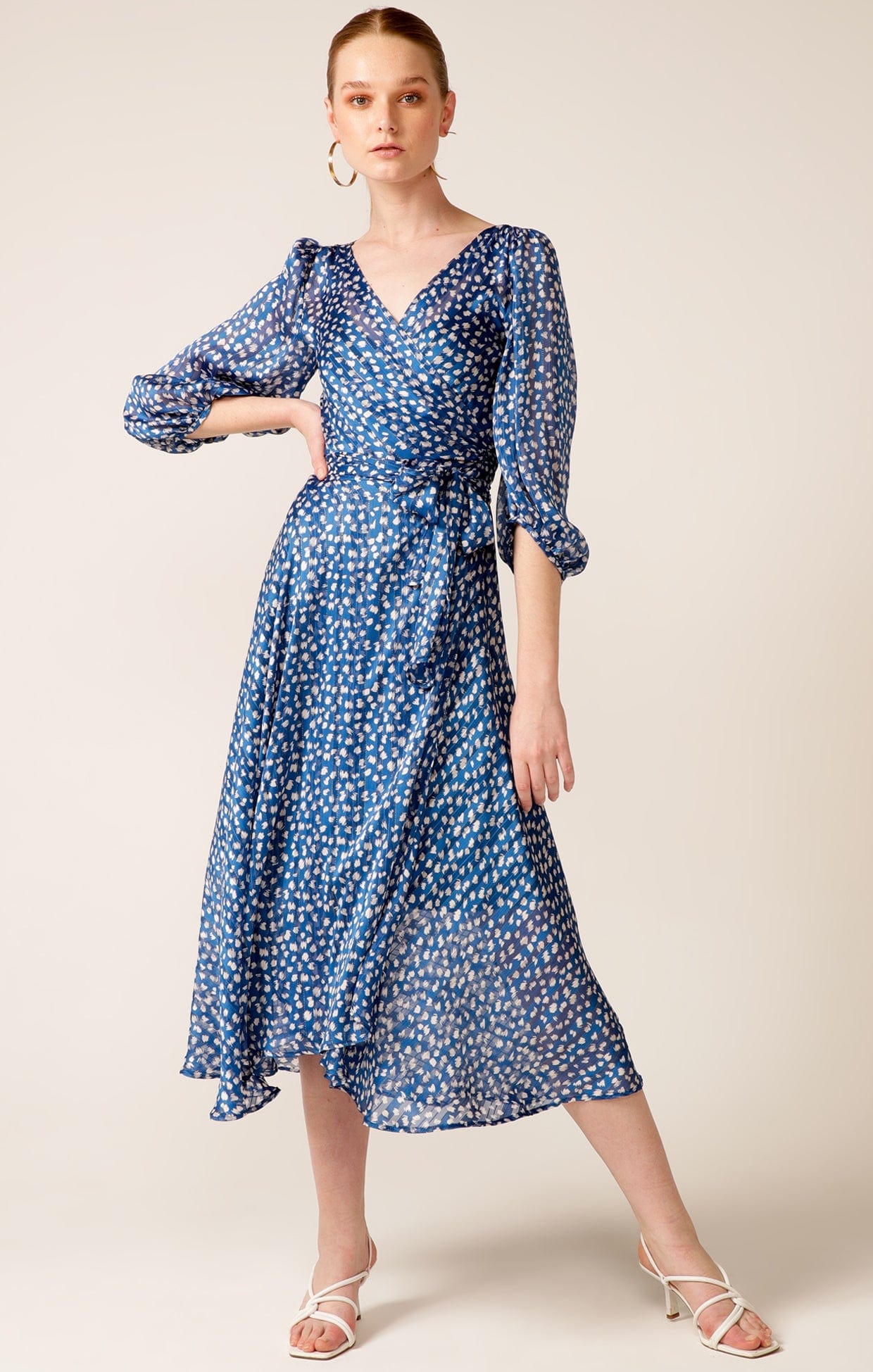 Cloudland Wrap Dress (Wedg Dash)