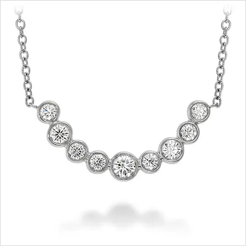 Hearts on Fire diamond in row pendant