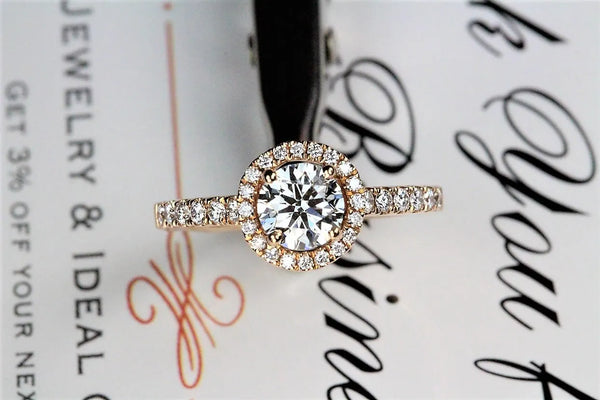 Rose gold engagement ring