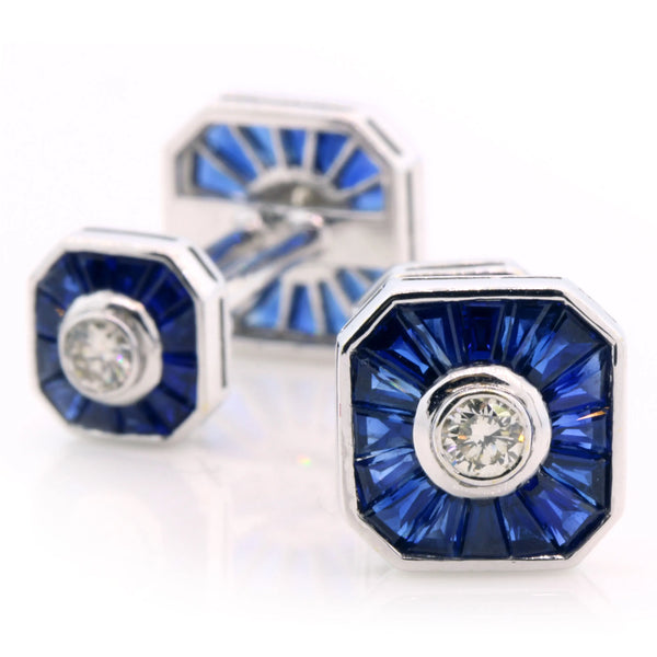 Sapphire cufflinks