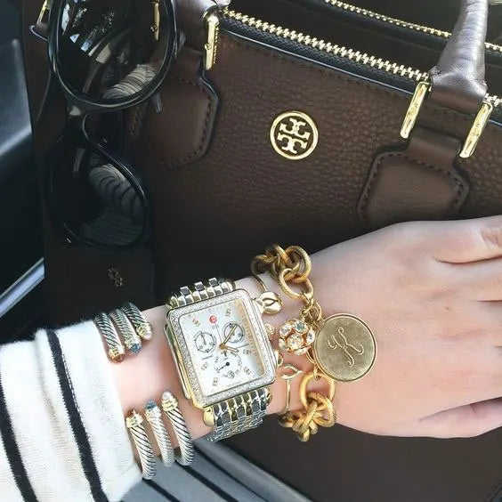 Fall watch with charm bracelet