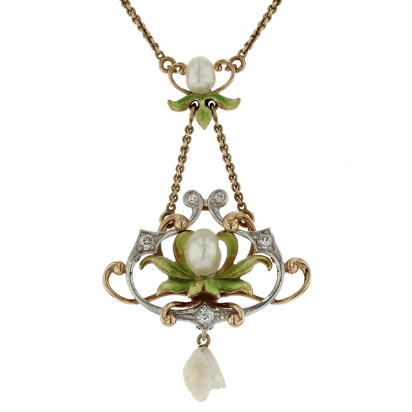 Art Noveau Flower pendant