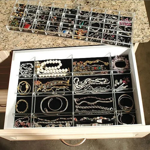 Jewelry in storage drawer