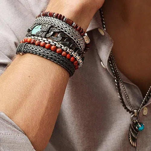 Mens bracelets color