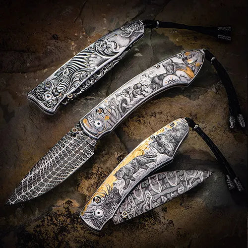 Mens William Henry pocket knives