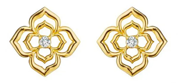 Penny Preville diamond flower earrings
