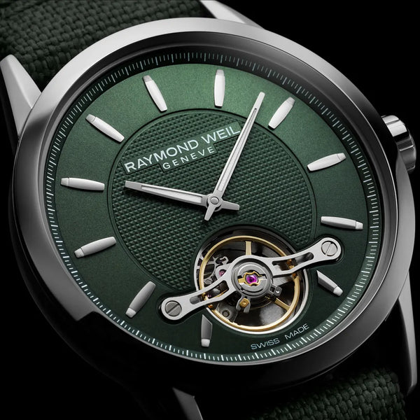 Green Raymond Weil watch