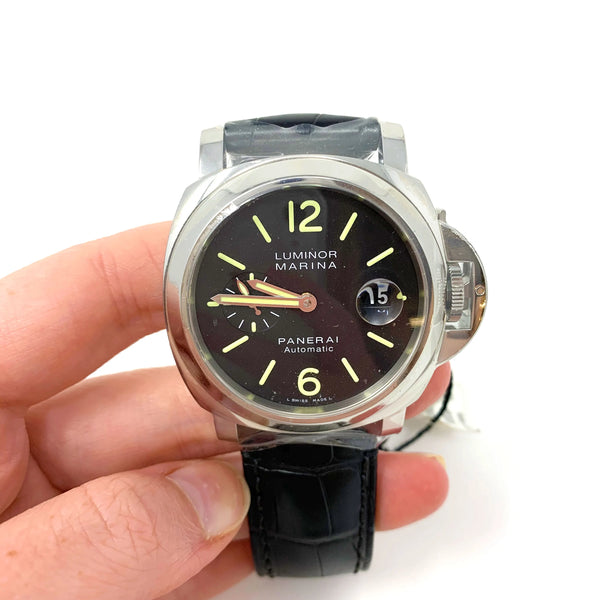 Mens black luxury watch