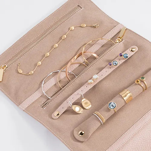 Jewelry in carrying case for travel