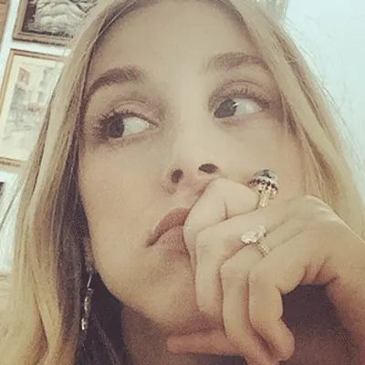 Whitney Port wearing diamond ring