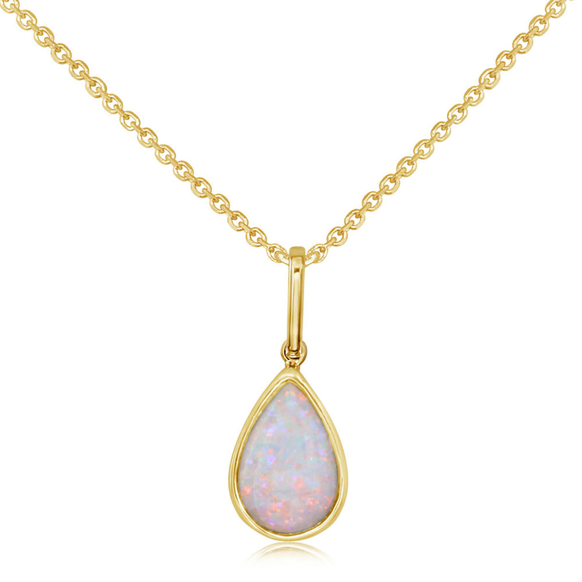 Oval Opal Necklace