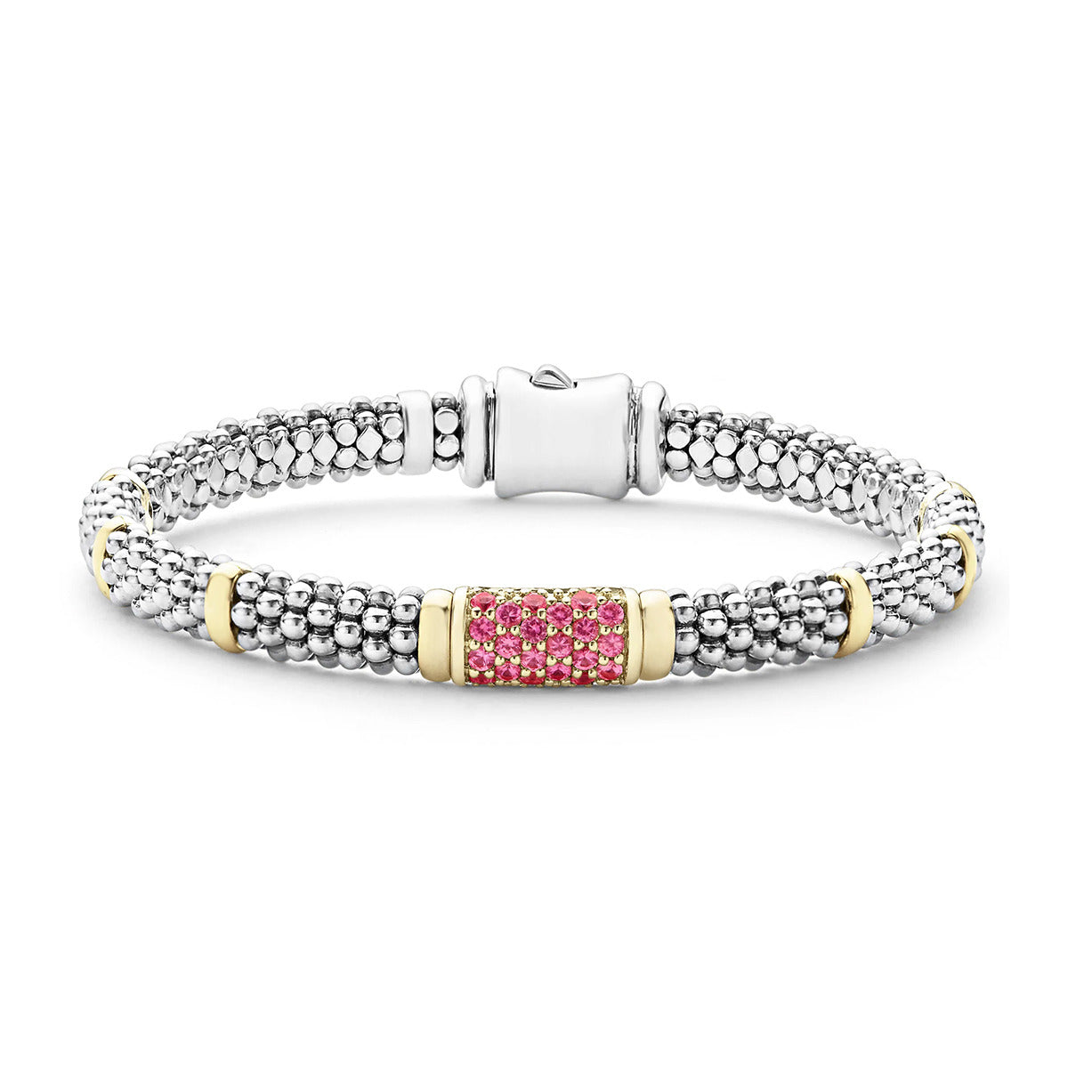 Embrace Three Station X Caviar Bracelet | 6mm 001-610-06817 | Hingham  Jewelers | Hingham, MA