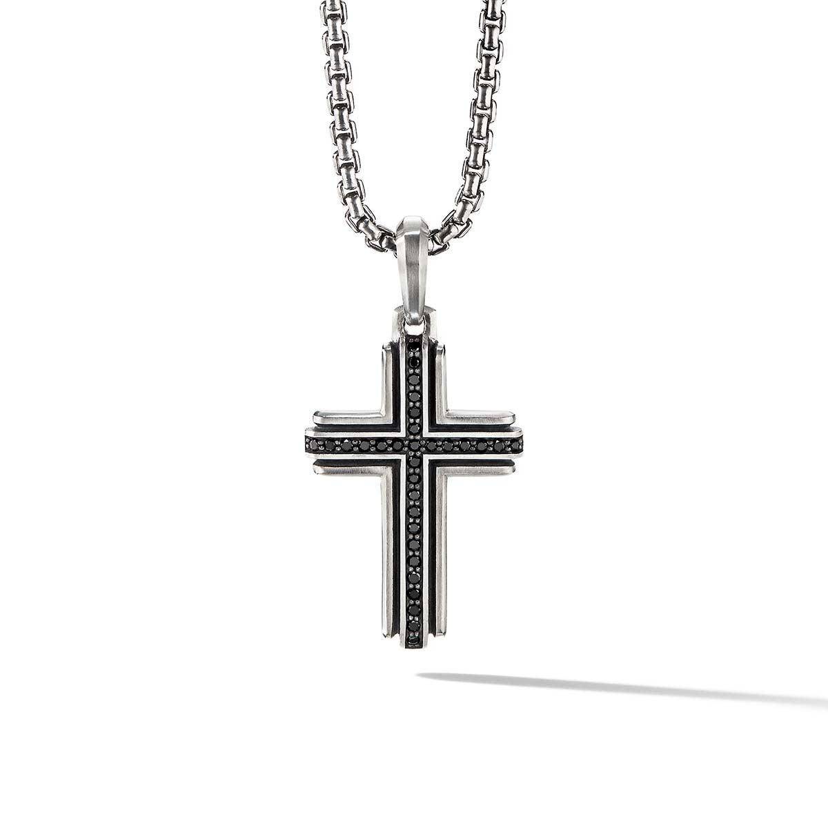 David Yurman Deco Ingot Pendant with Pavé Black Diamonds