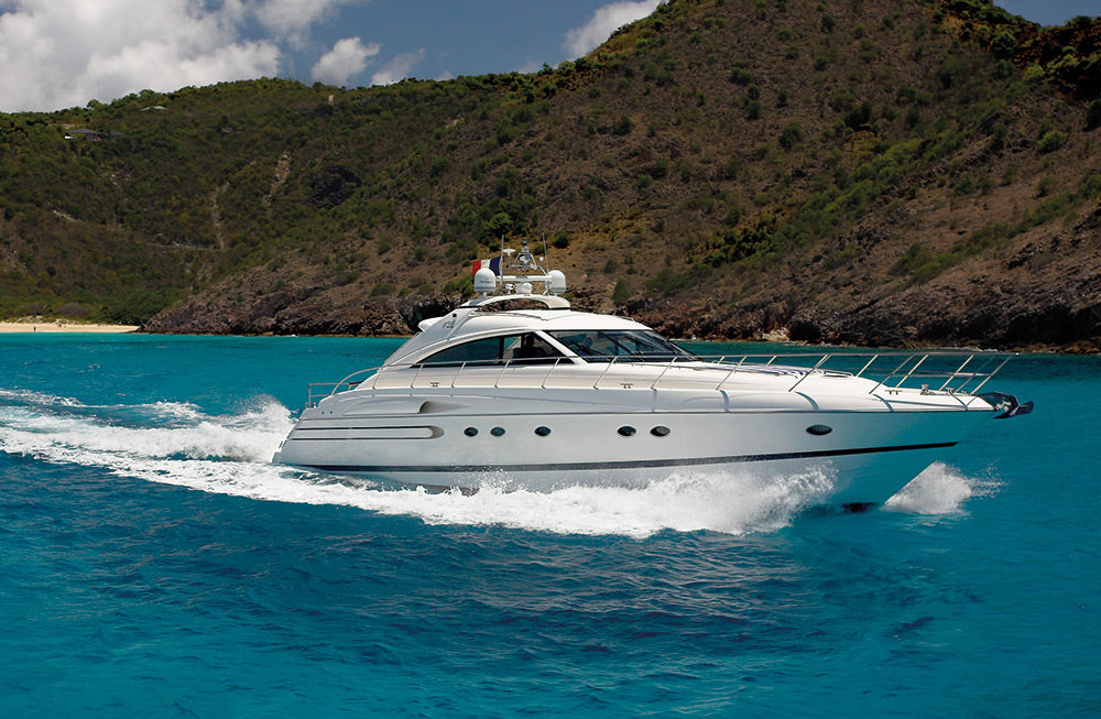 Luxury yacht exterior for private boat transfer