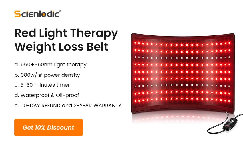 Promotion banner of Scienlodic Red Light Therapy Belt for Weight Loss