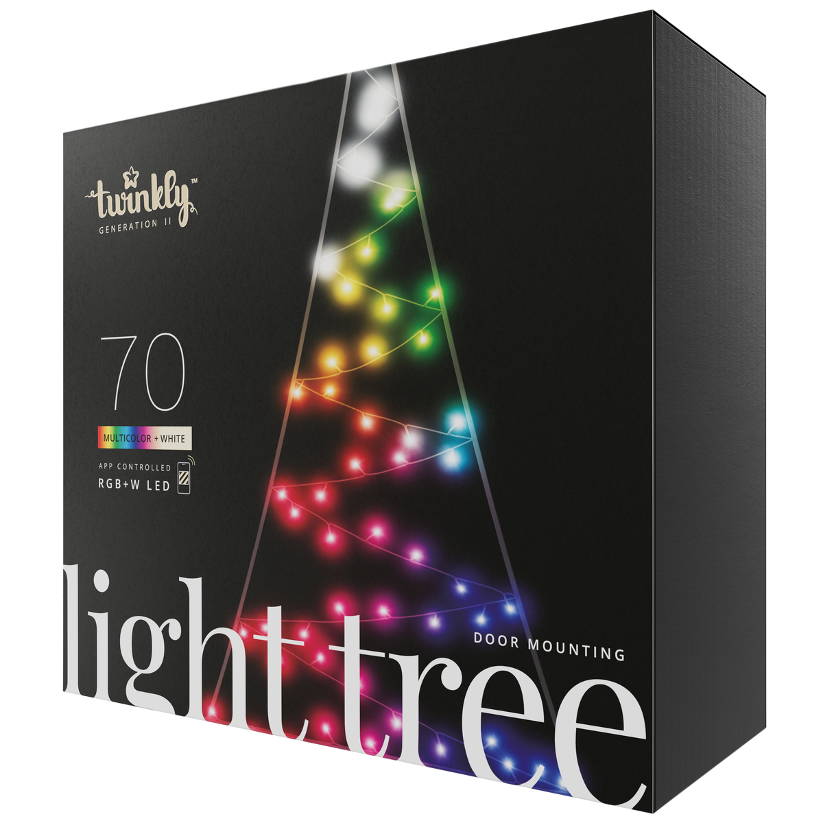 LED-Lichterbaum Twinkly Light Tree 4m RGB-AWW 750LED