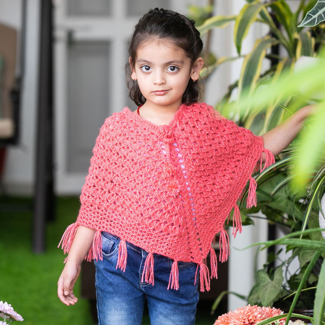 dark Hand-Knitted Woollen For Girl's – Heart Loom