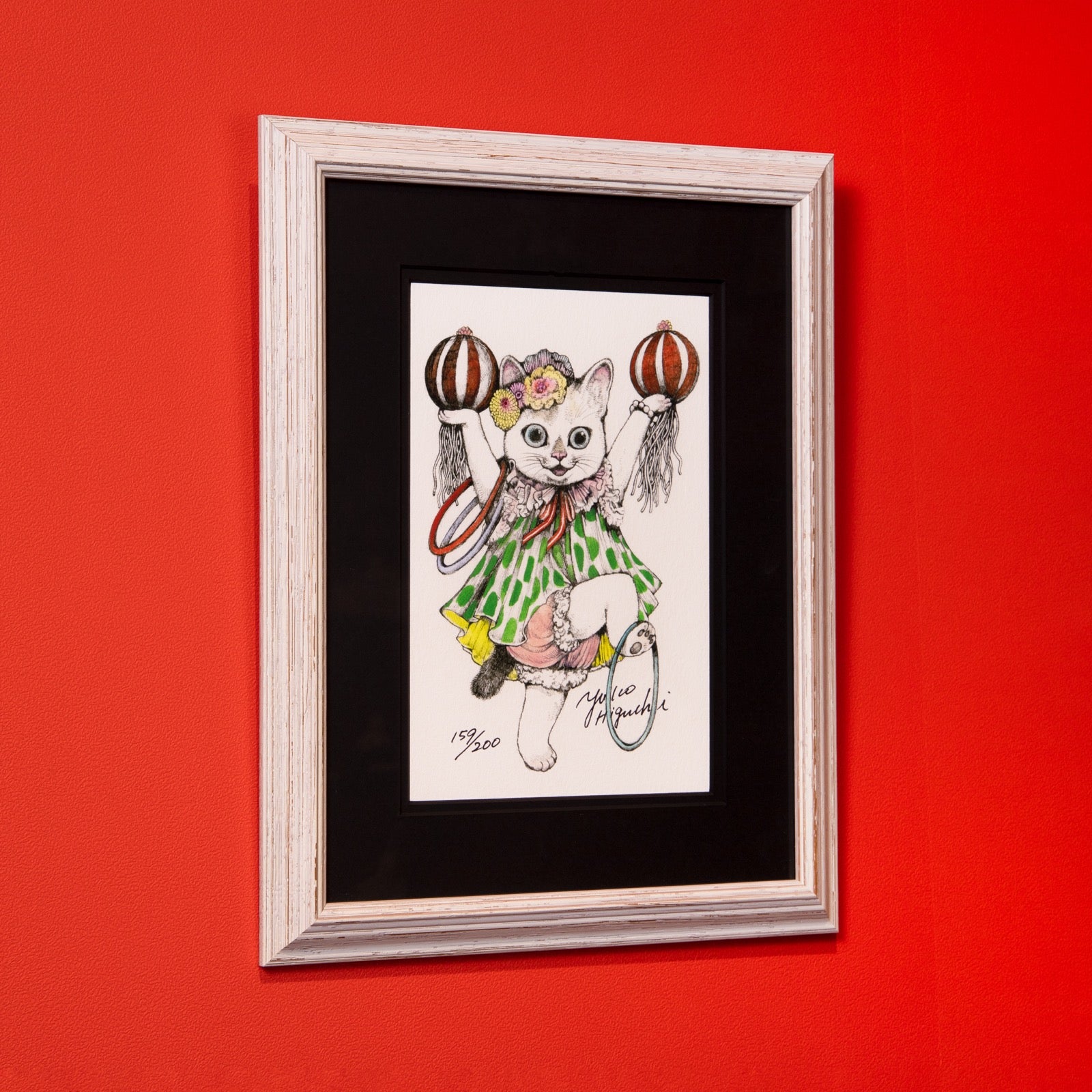 ヒグチユウコ 複製画 ほんやのねこ・おみやげ - 絵画/タペストリ