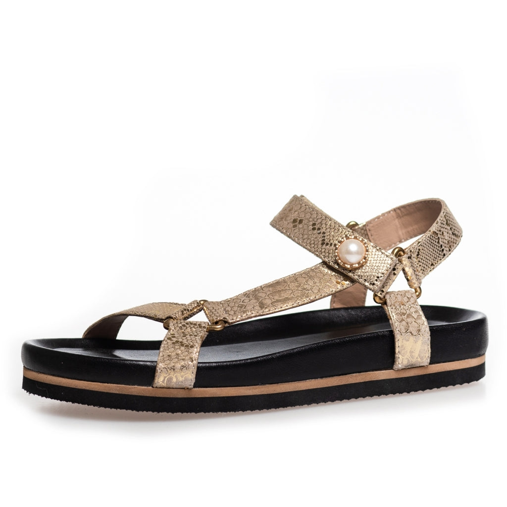 COPENHAGEN SHOES LIKE A DREAM - Gold Snake |   |  Sandalen |  Dames