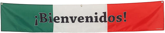 Bienvenidos Sign, Spanish Welcome Banners for Classrooms (39 x 8 In, 3  Pack) 