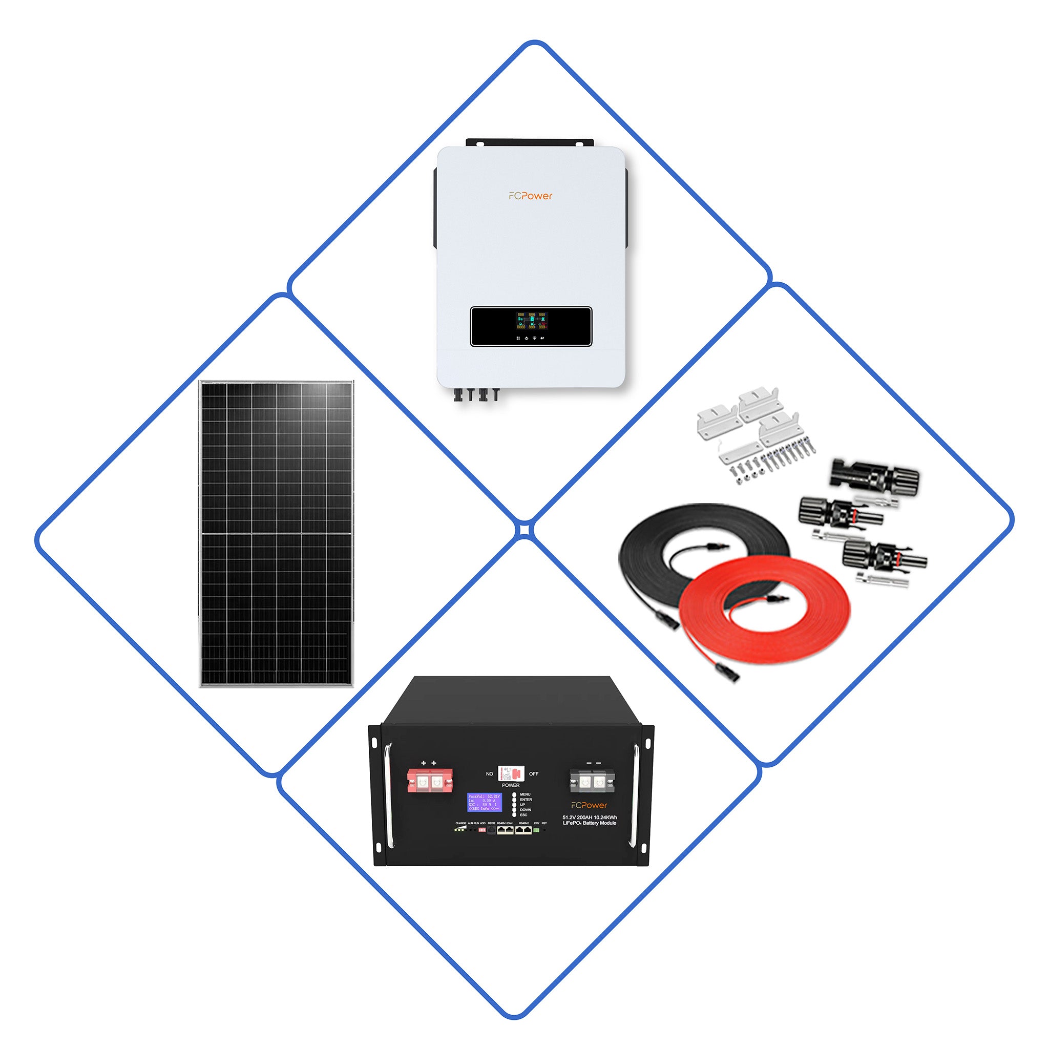 10KW Solar System: Hybrid All-In-One Solution