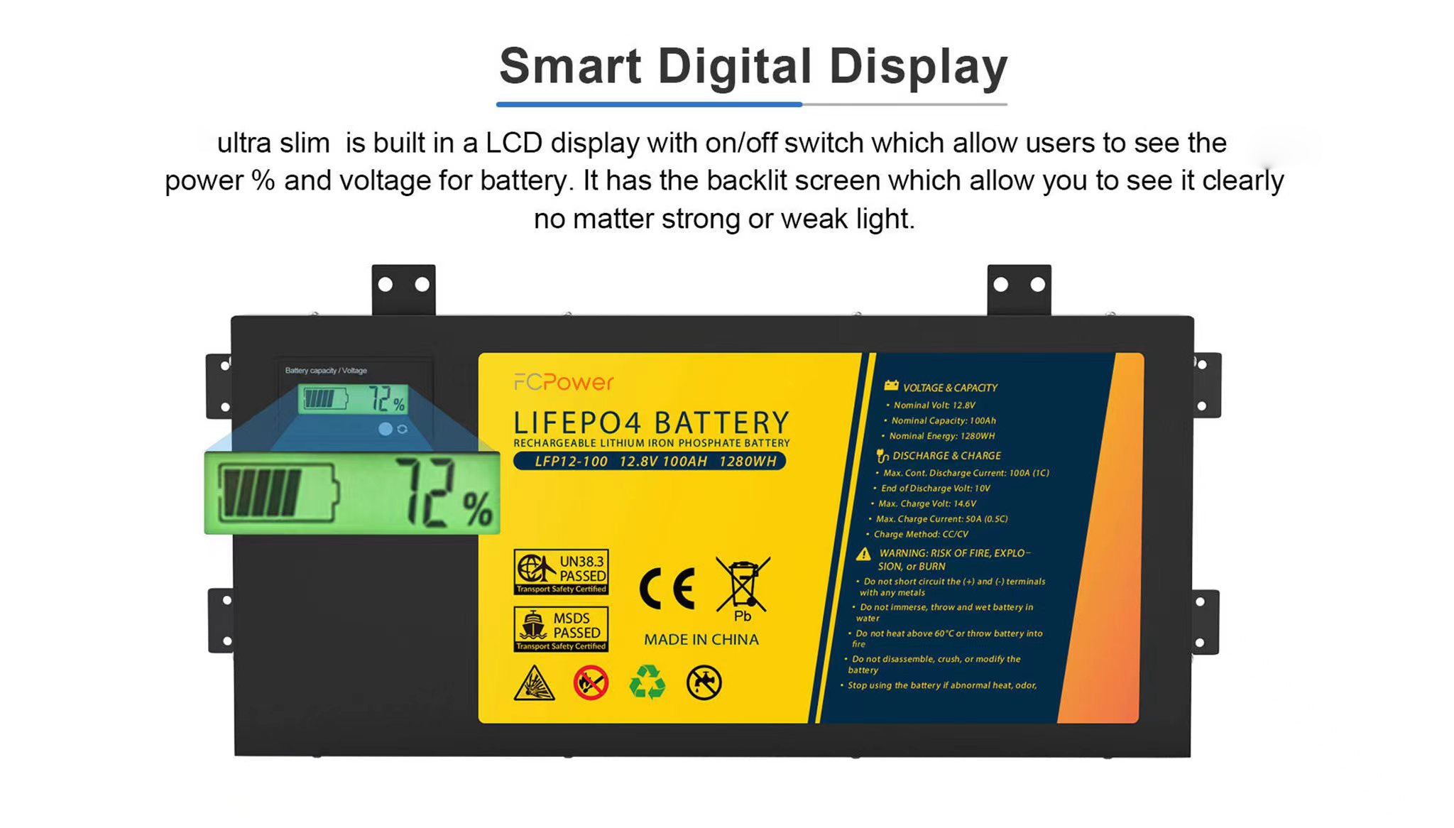 Lifepo4 12v 200ah RV Lithium Battery