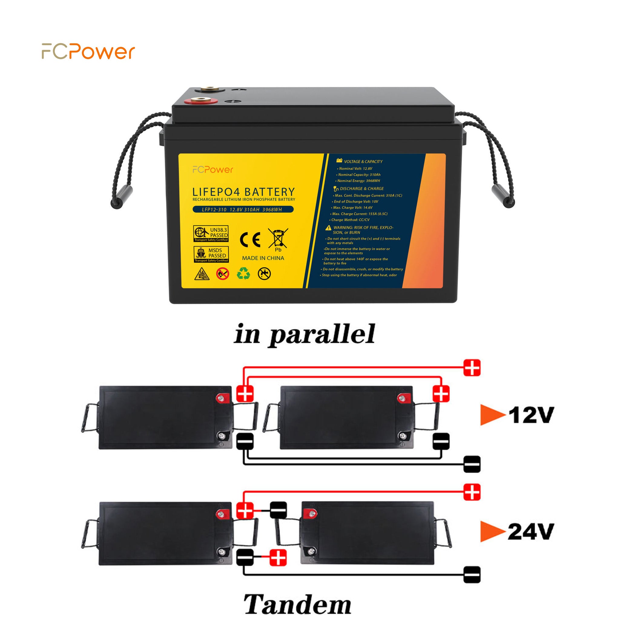 LiFePO4 12V 100Ah Lithium Battery