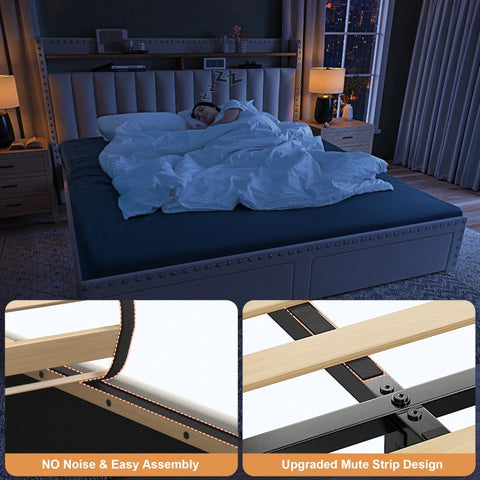 Noise-Free Bed Frame: Simple Installation for Quiet Sleep with Silent Strips