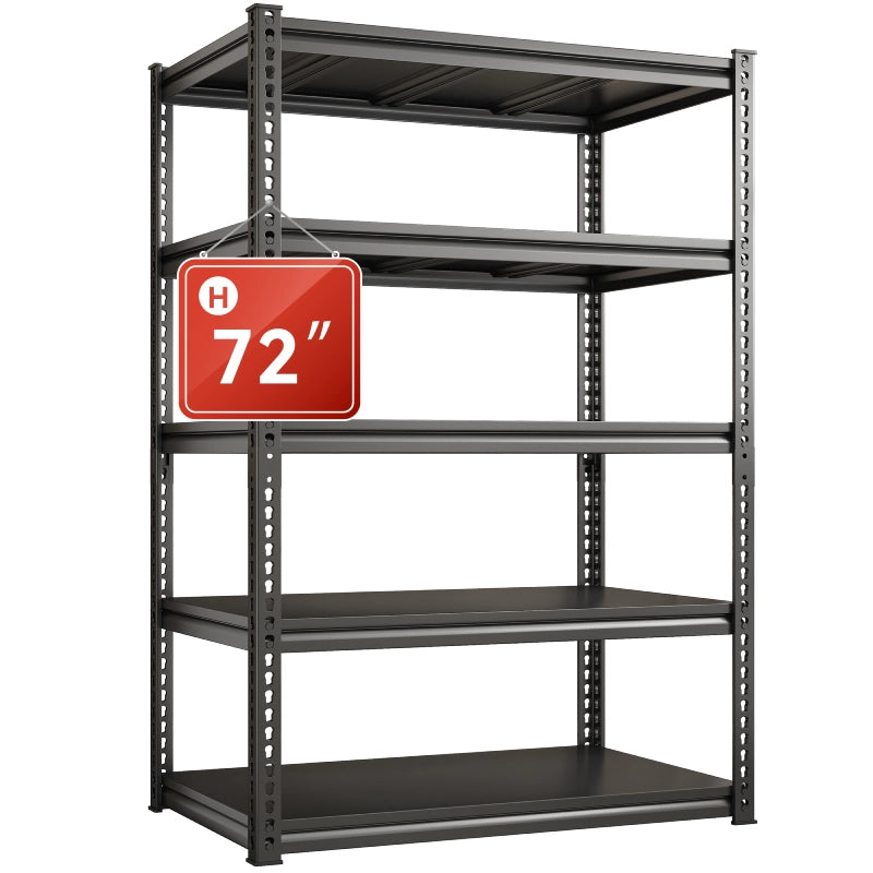 REIBII Shelves 2000 Lbs, Garage Shelving 5 Tier AdjustableMetal Shelf