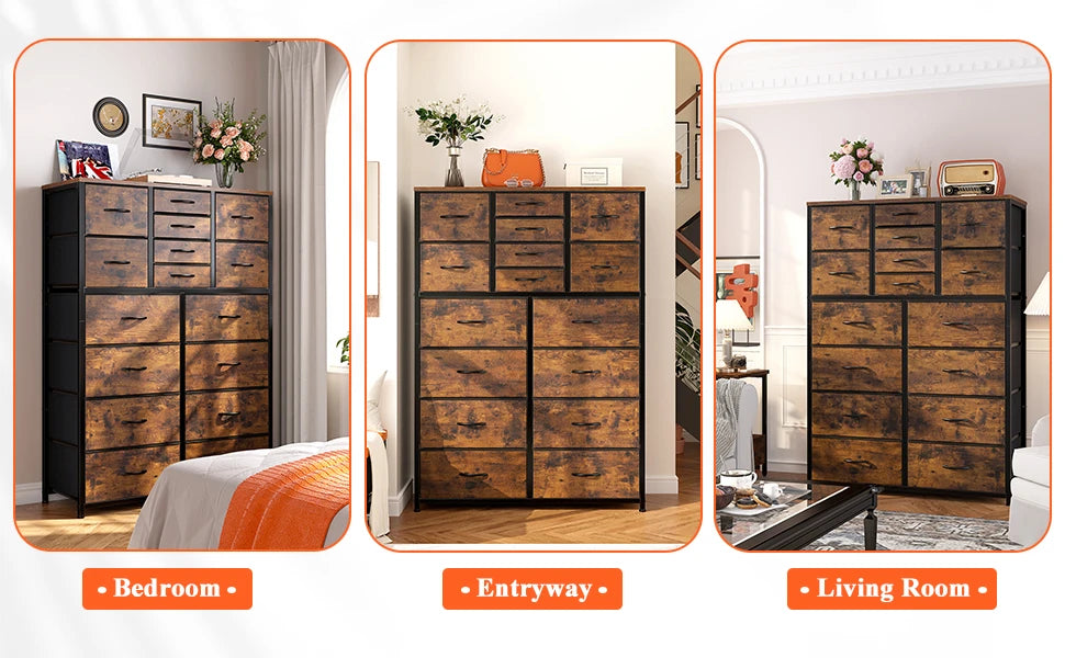 EnHomee Large Dresser for Bedroom Furniture Dresser with 16