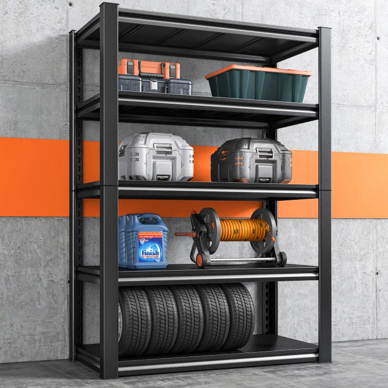 REIBII 2050LBS Garage Shelves, Adjustable & Heavy Duty Shelving Unit,40.2"W x 18"D x 72"H