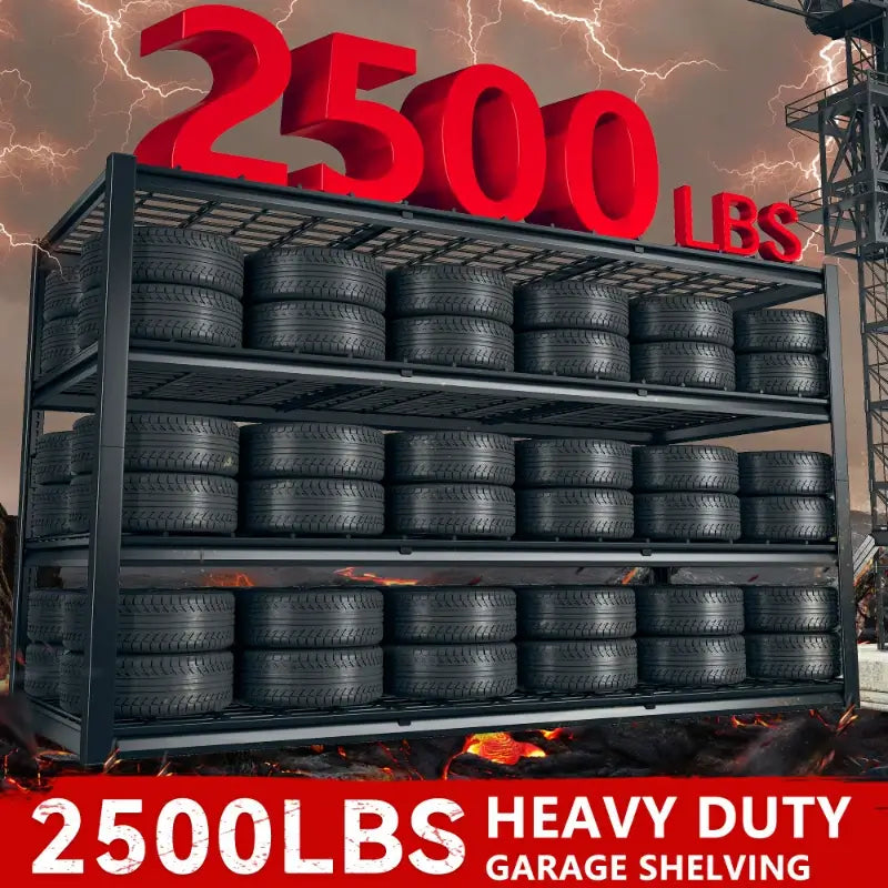 REIBII Heavy Duty Storage Shelves 2500LBS