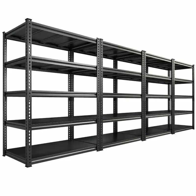 REIBII Standing Shelf Unit 36Wx72Hx18D Black