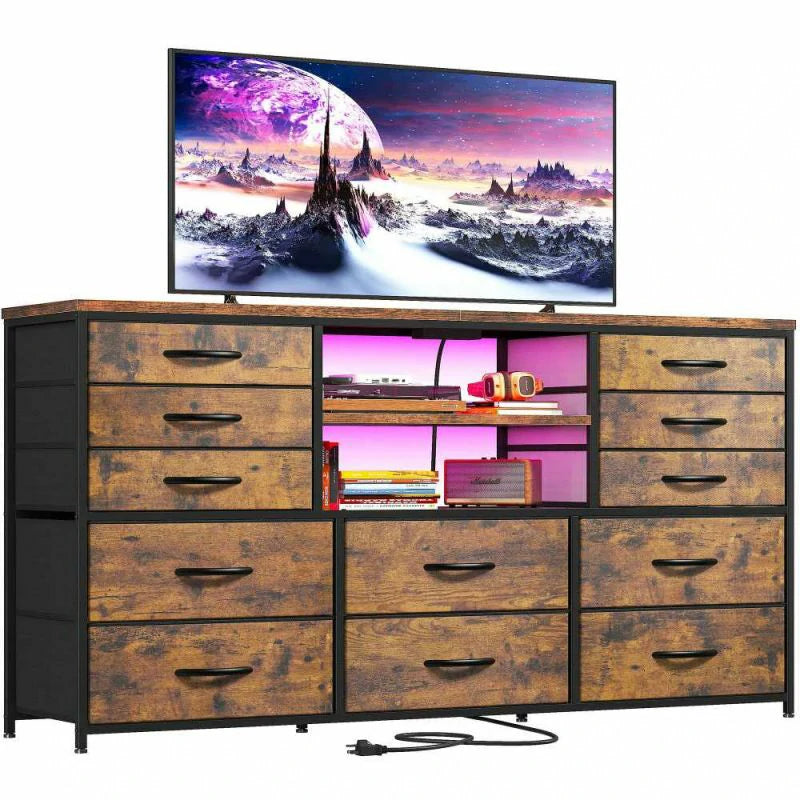 Raybee Brown TV Stand for 55 TV