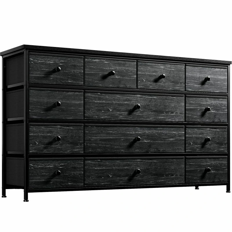 Raybee Wide Black Dresser for Bedroom 13 Drawer