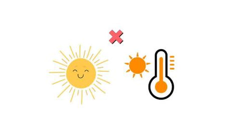 Avoid direct sunlight and heat exposure
