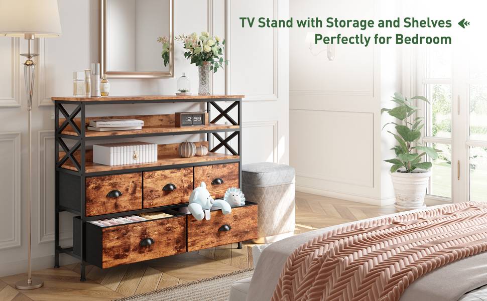 EnHomee bedroom storage dresser drawers