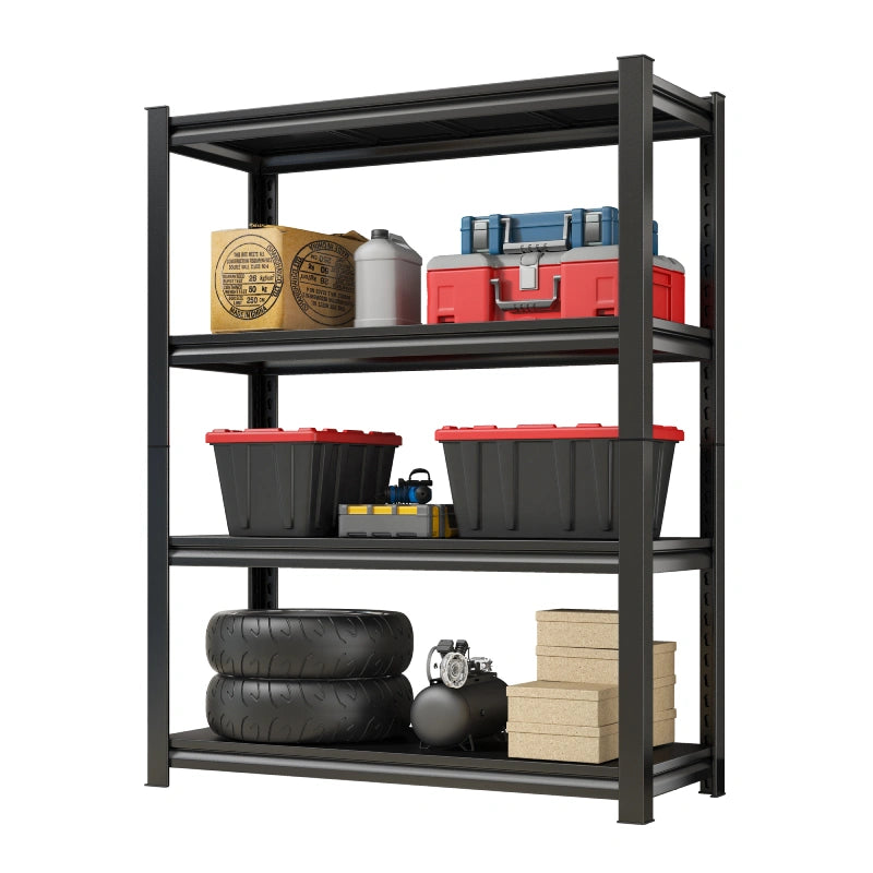 REIBII 5-Tier Garage Shelving Unit, Widen Heavy Duty Metal Storage