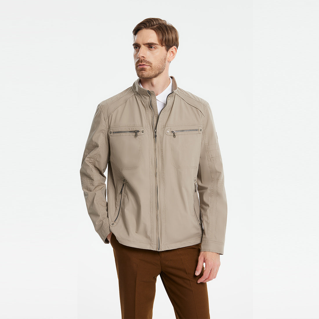 Image of Lightweight Pure Cotton Jacket(Regular&Plus Size)