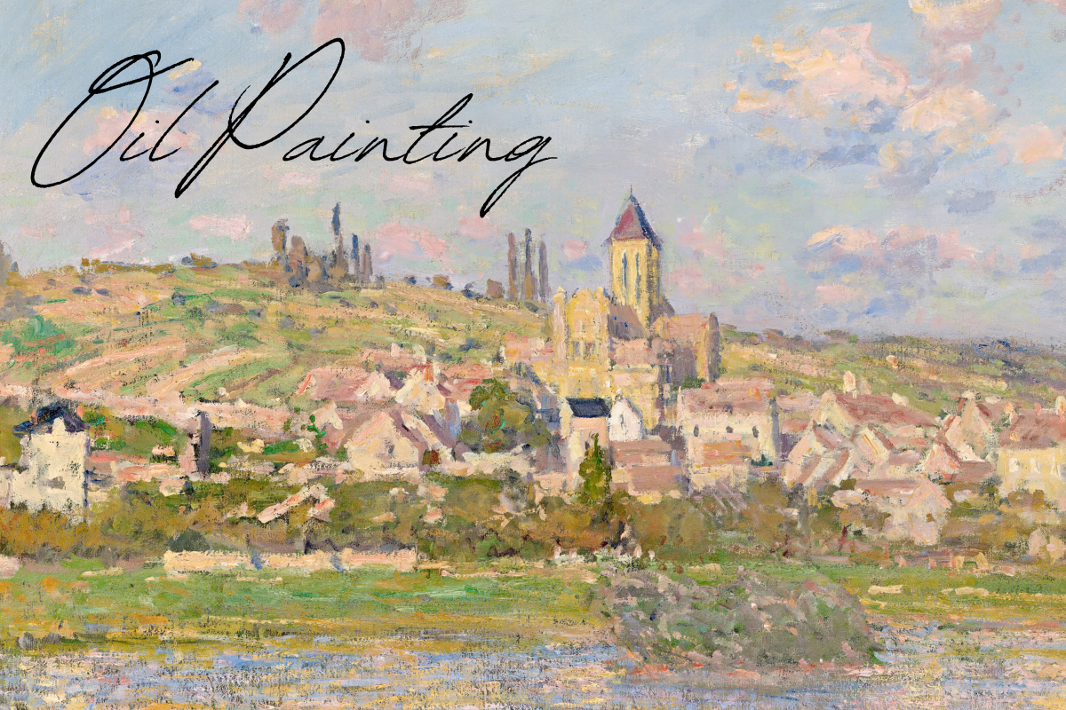 An oil painting by Claude Monet