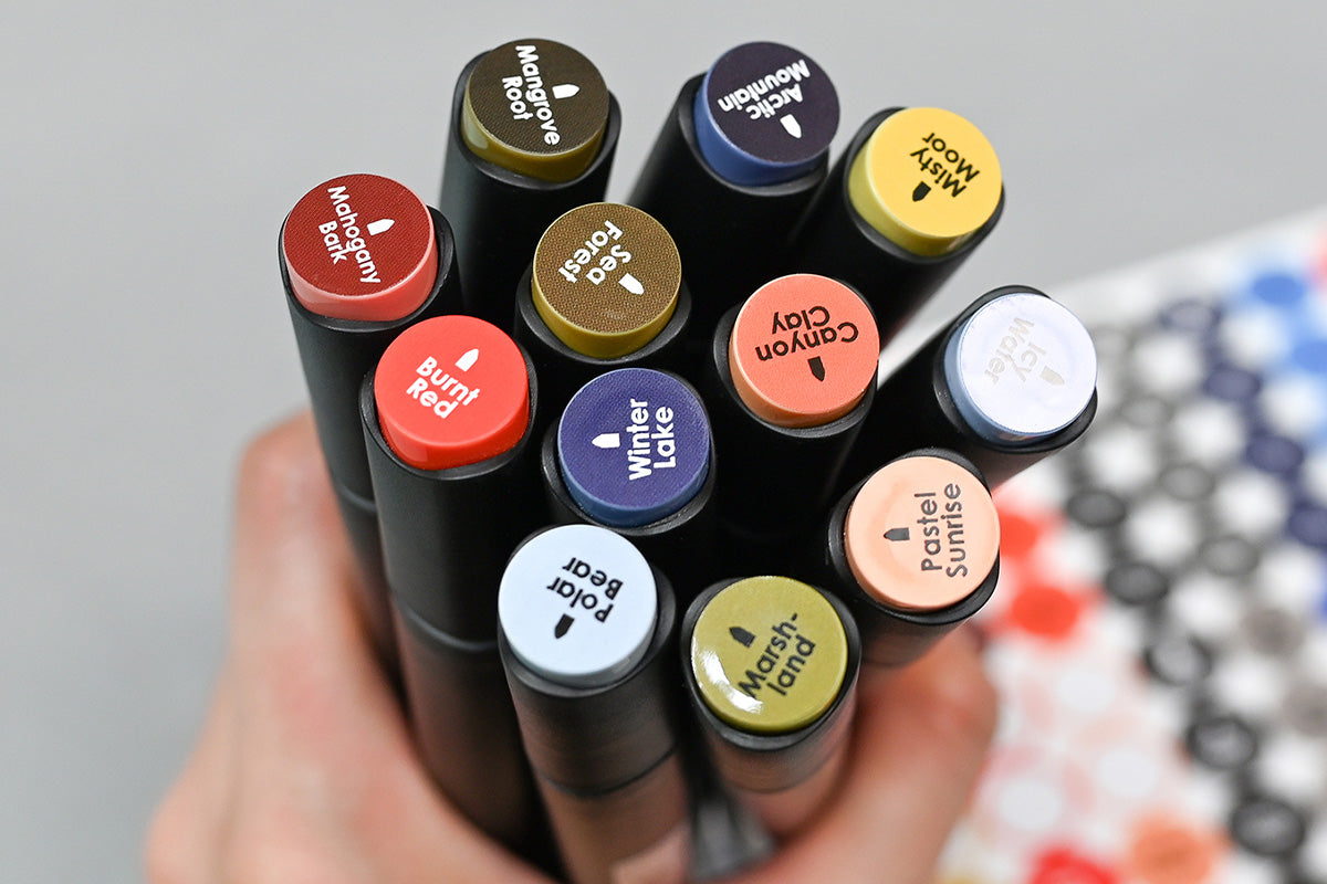 Artistry by Altenew Artist Markers with special organizational marker labels