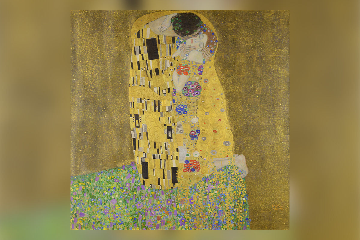 The Kiss by Gustav Klimt (1907-1908)