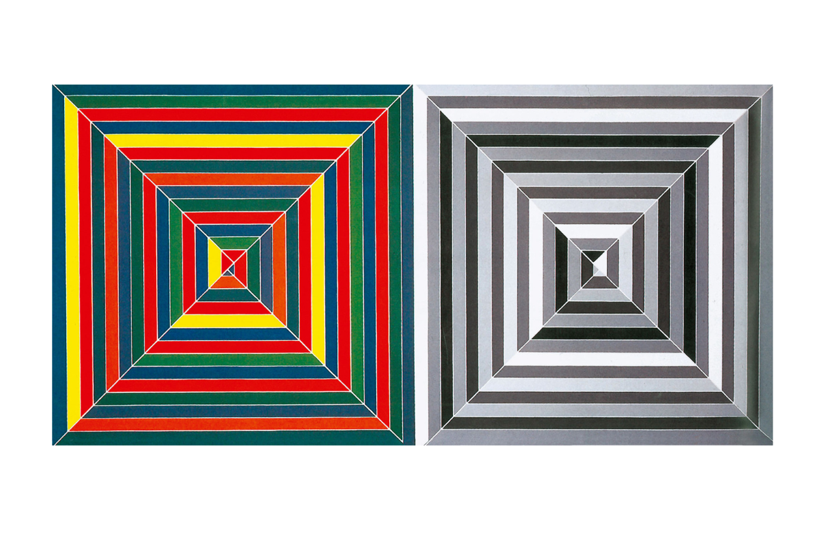 A Frank Stella acrylic painting