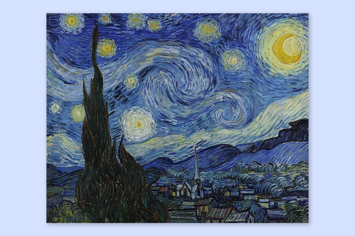 The Starry Night, 1889 by Vincent Van Gogh