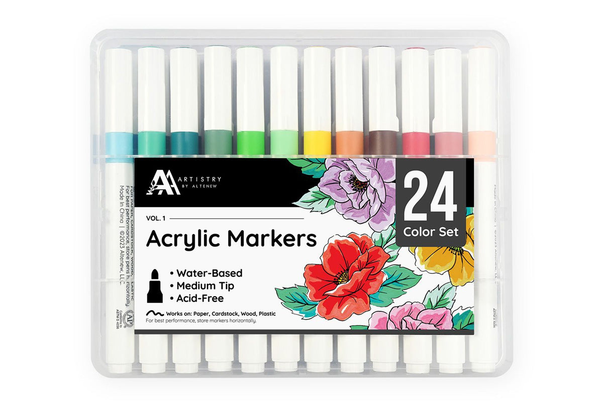 Altenew's 24-Color Acrylic Marker Set