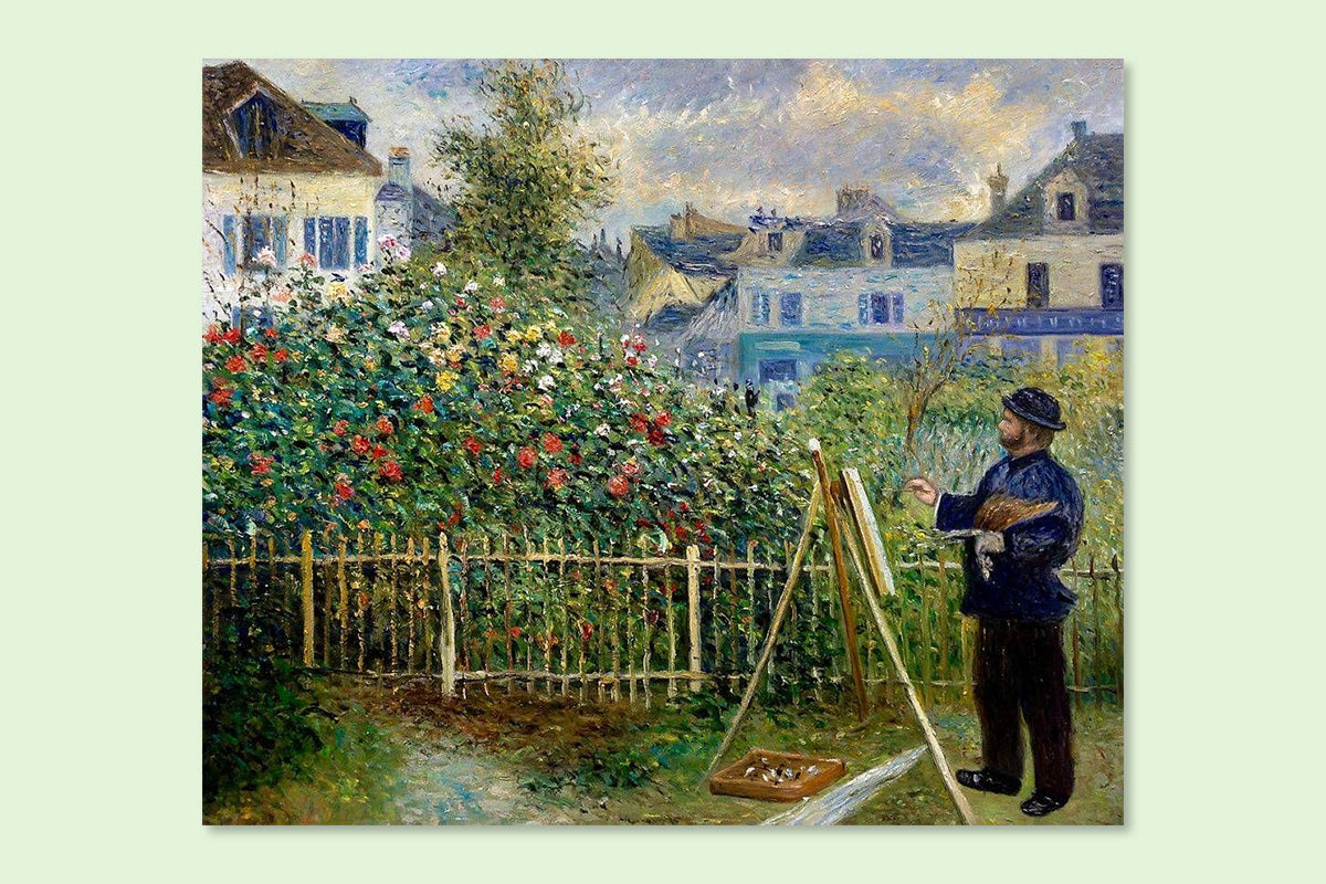 A beautiful painting of Claude Monet by Pierre Auguste Renoir
